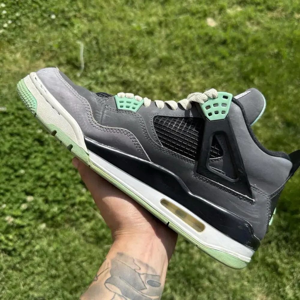 Nike Air Jordan 4 Retro Green Glow 2013 - Size 9